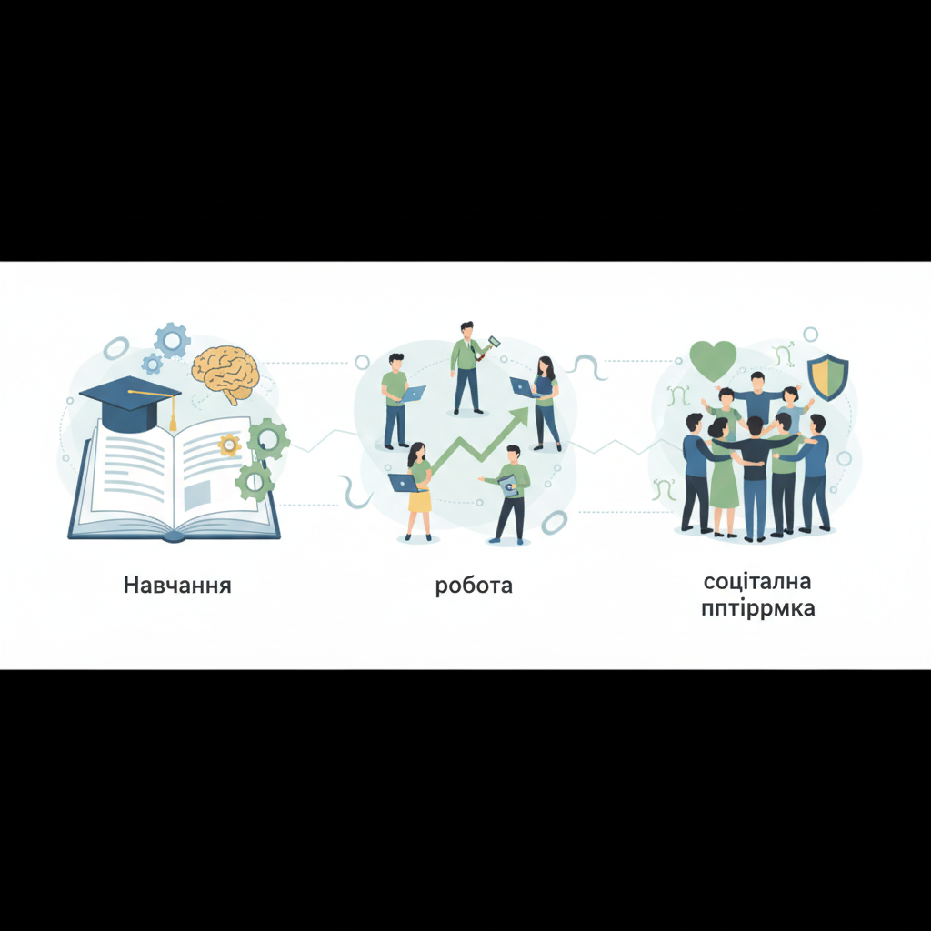 Навчання, робота і соціальна підтримка
